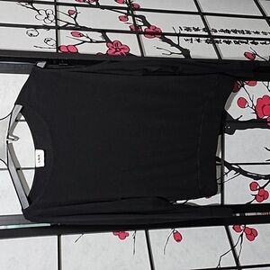 LNA‎ Open Shoulder Black Blouse Top Size Small